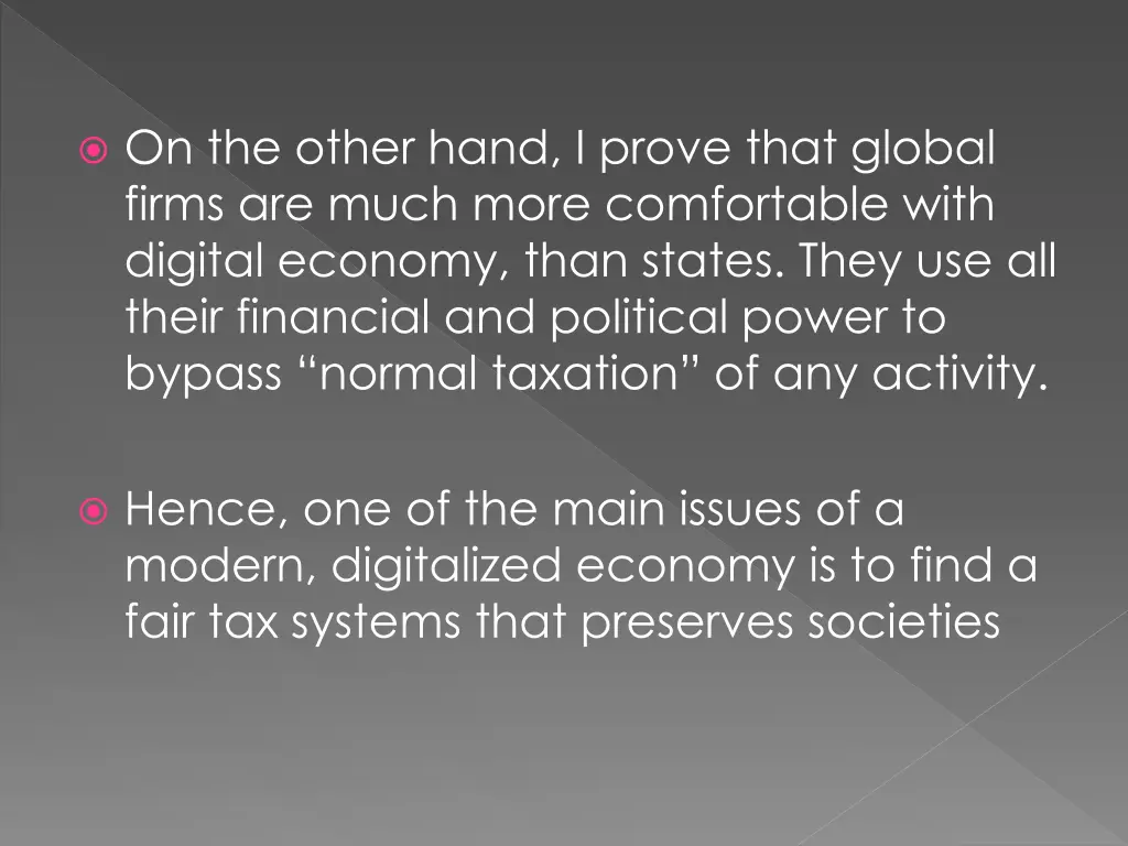 on the other hand i prove that global firms