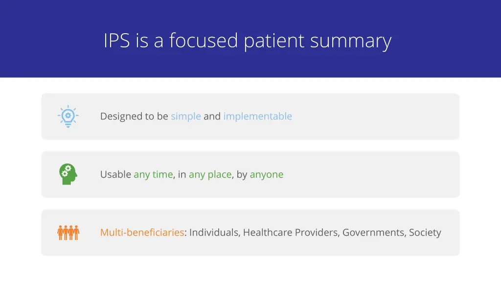 ips is a focused patient summary 1