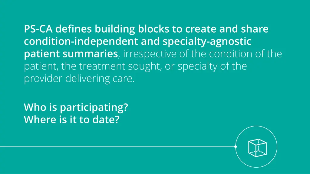 ps ca defines building blocks to create and share