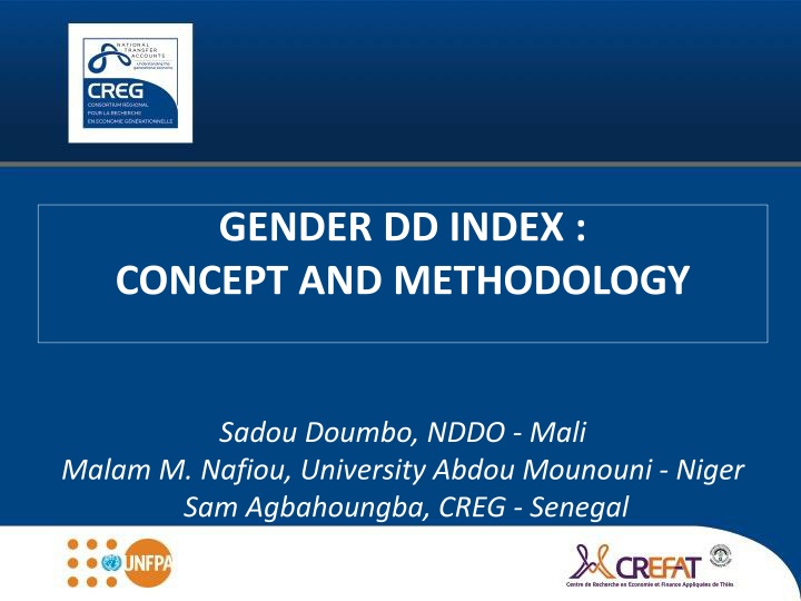 gender dd index concept and methodology
