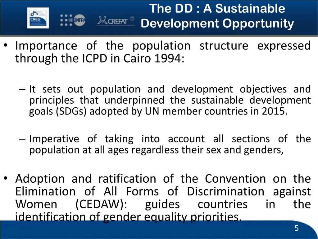 the dd a sustainable development opportunity