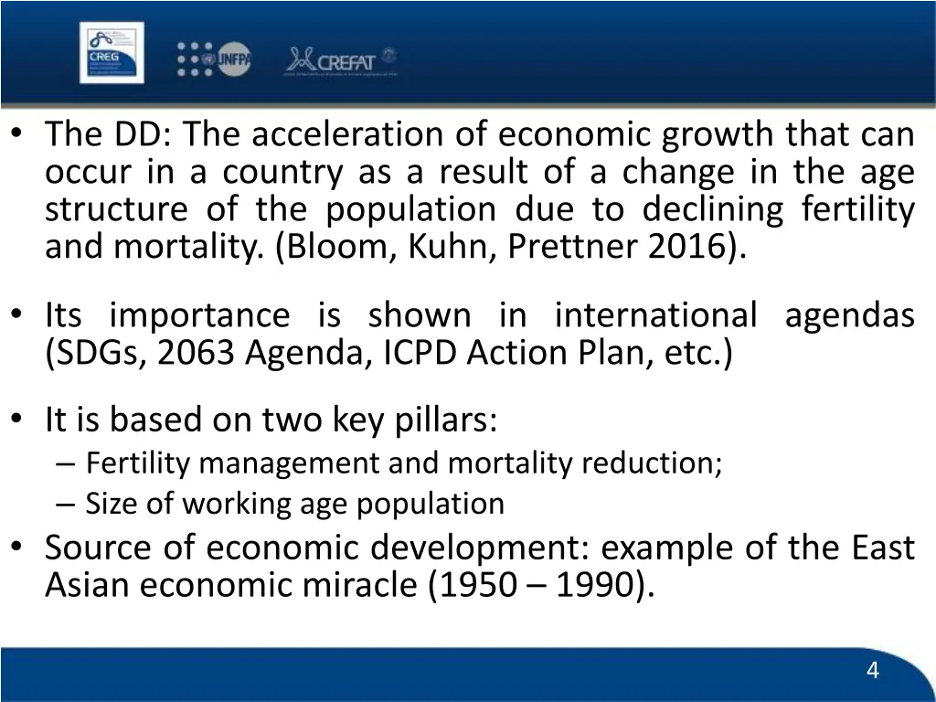 the dd the acceleration of economic growth that