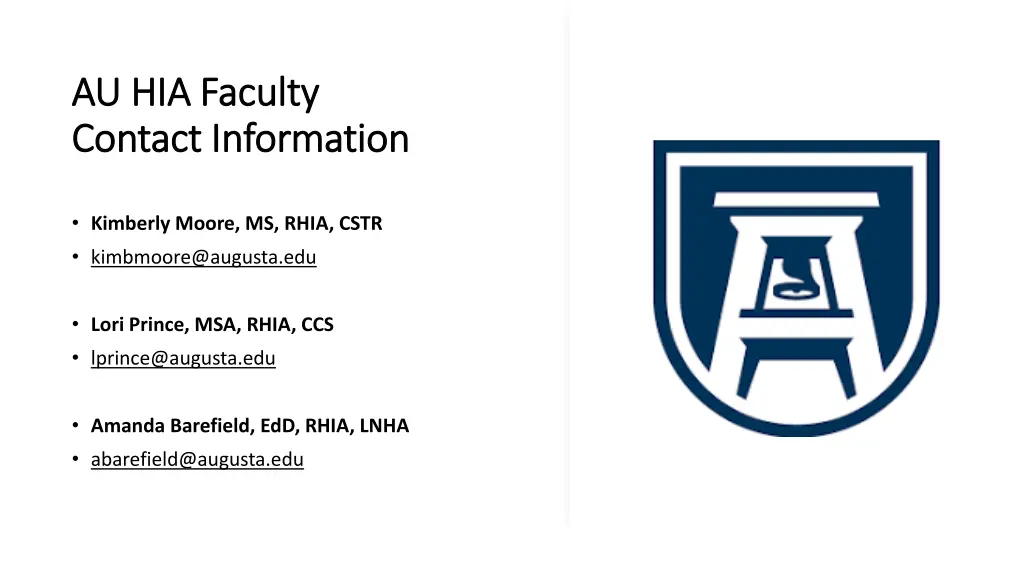 au hia faculty au hia faculty contact information