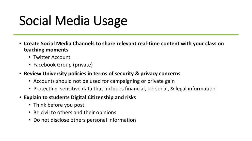 social media usage social media usage