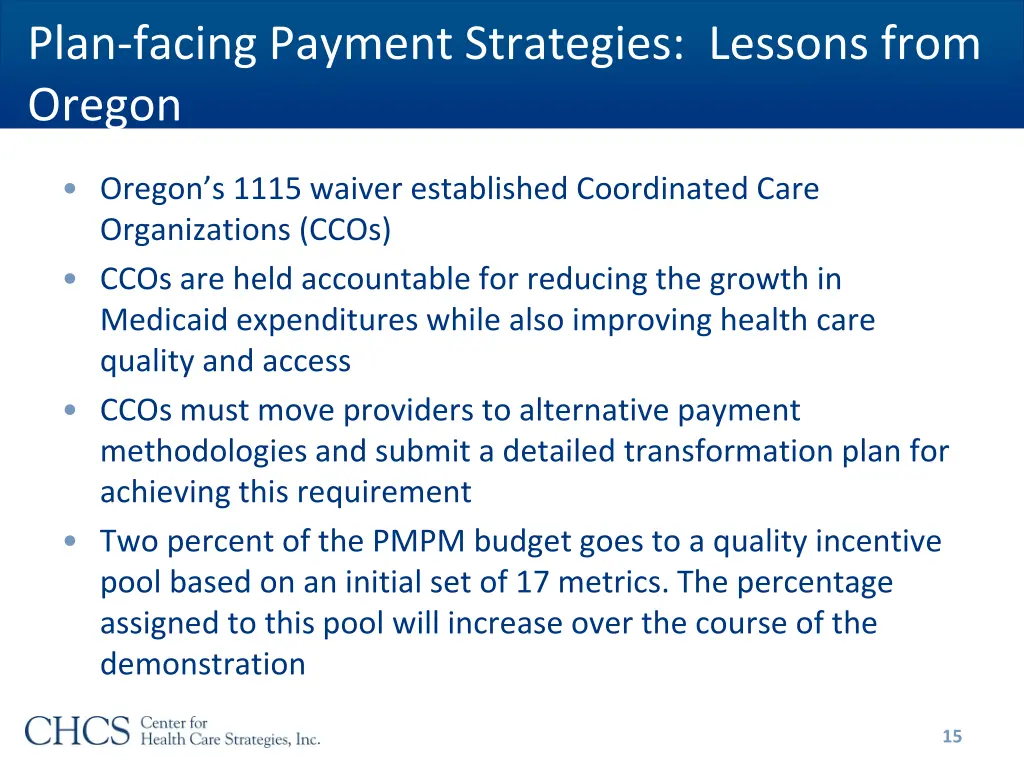 plan facing payment strategies lessons from oregon