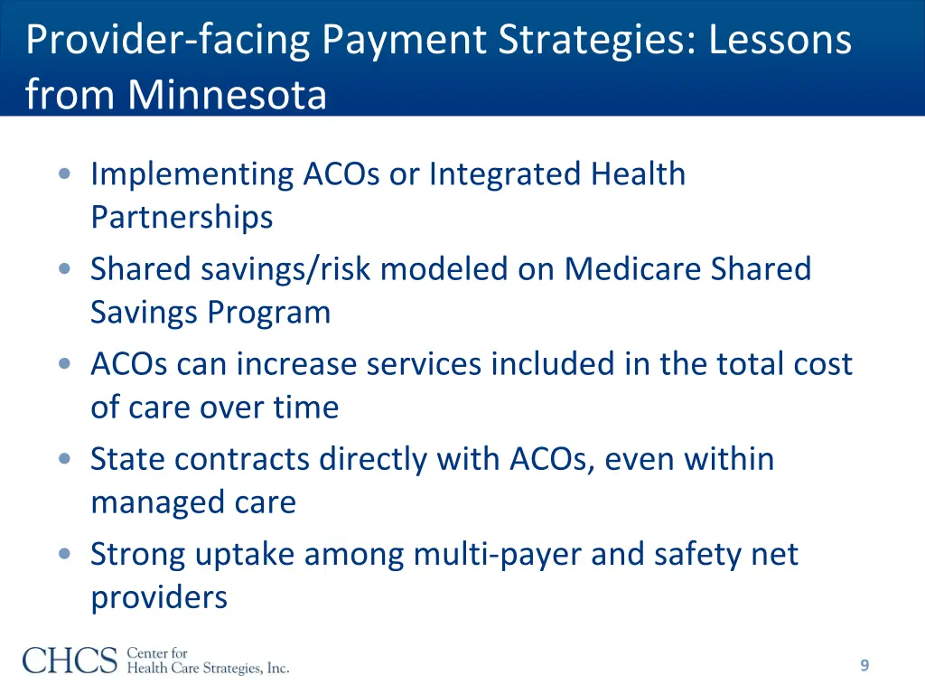 provider facing payment strategies lessons from 1
