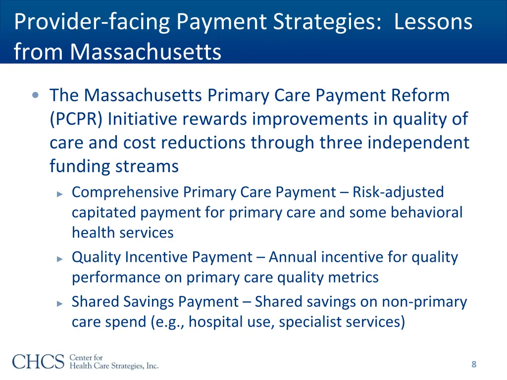 provider facing payment strategies lessons from