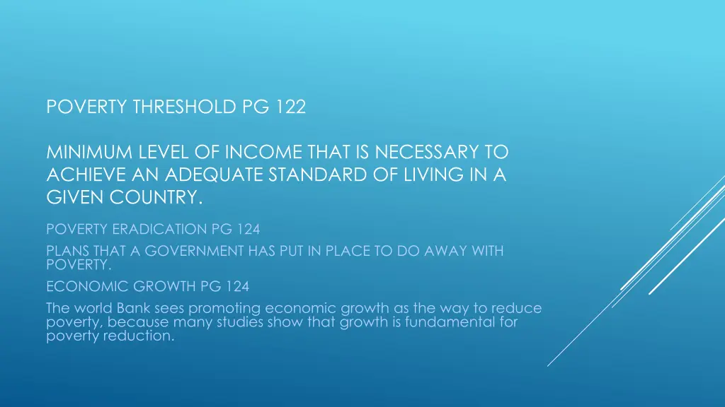 poverty threshold pg 122