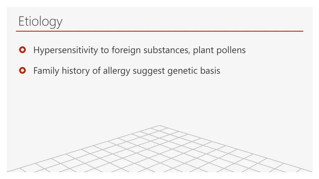 etiology 1