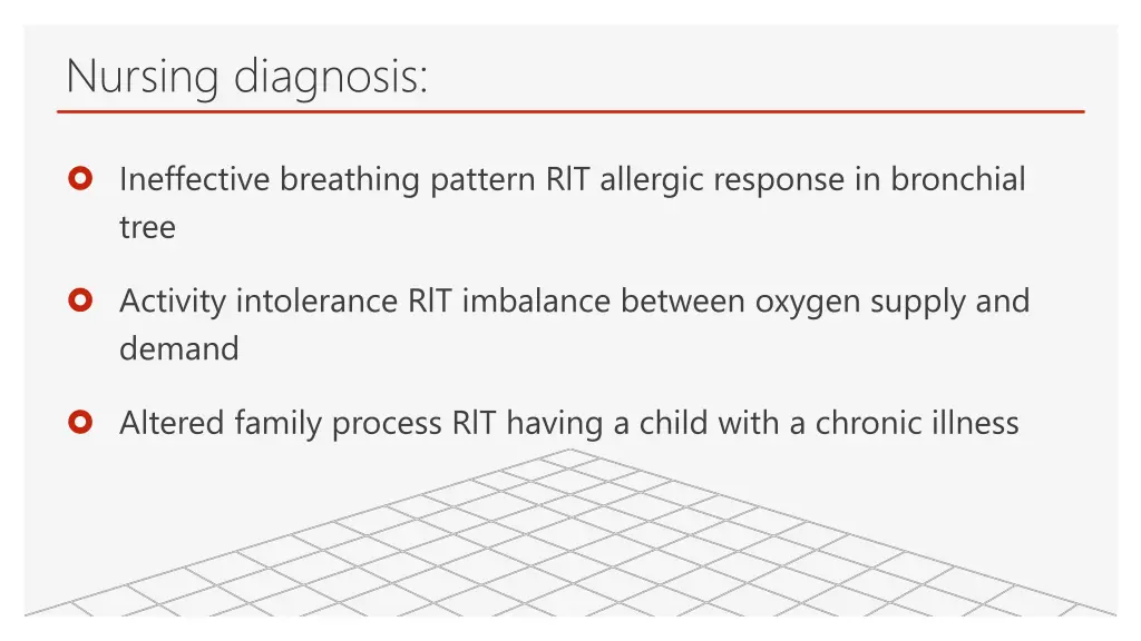 nursing diagnosis