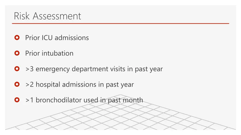 risk assessment