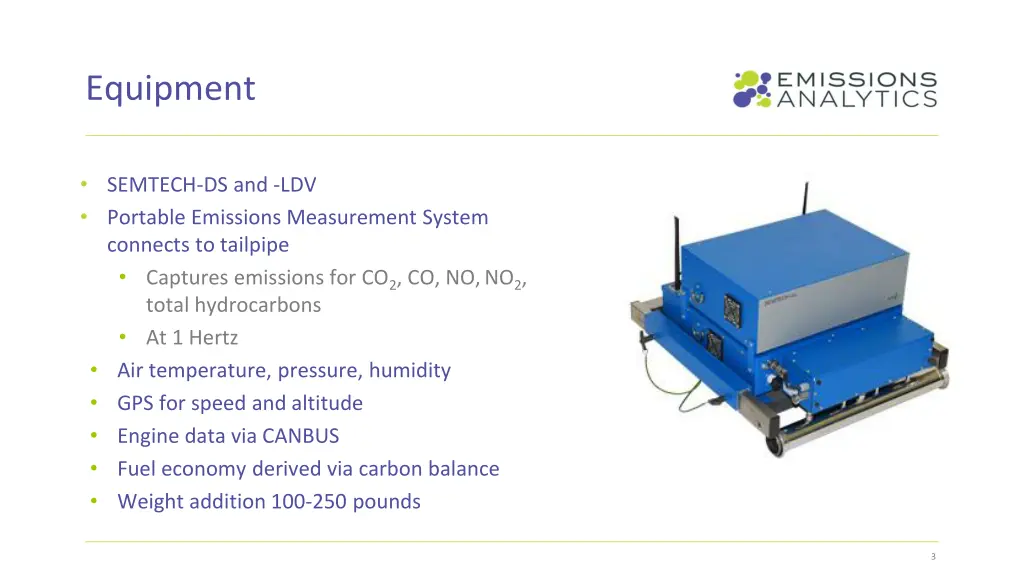 equipment