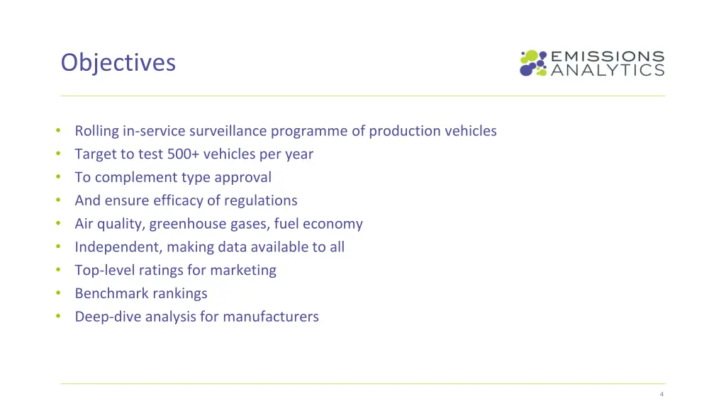 objectives