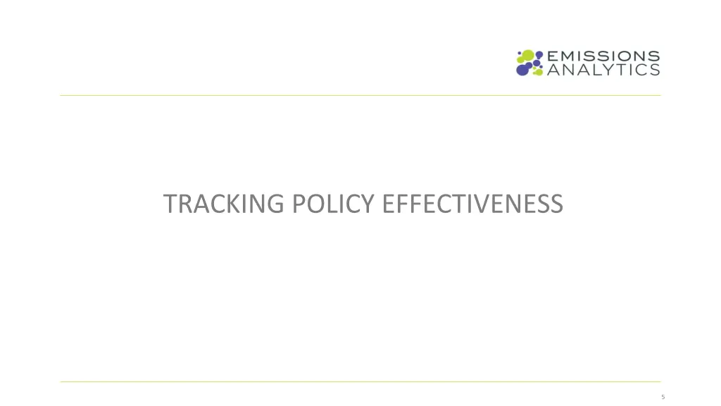 tracking policy effectiveness