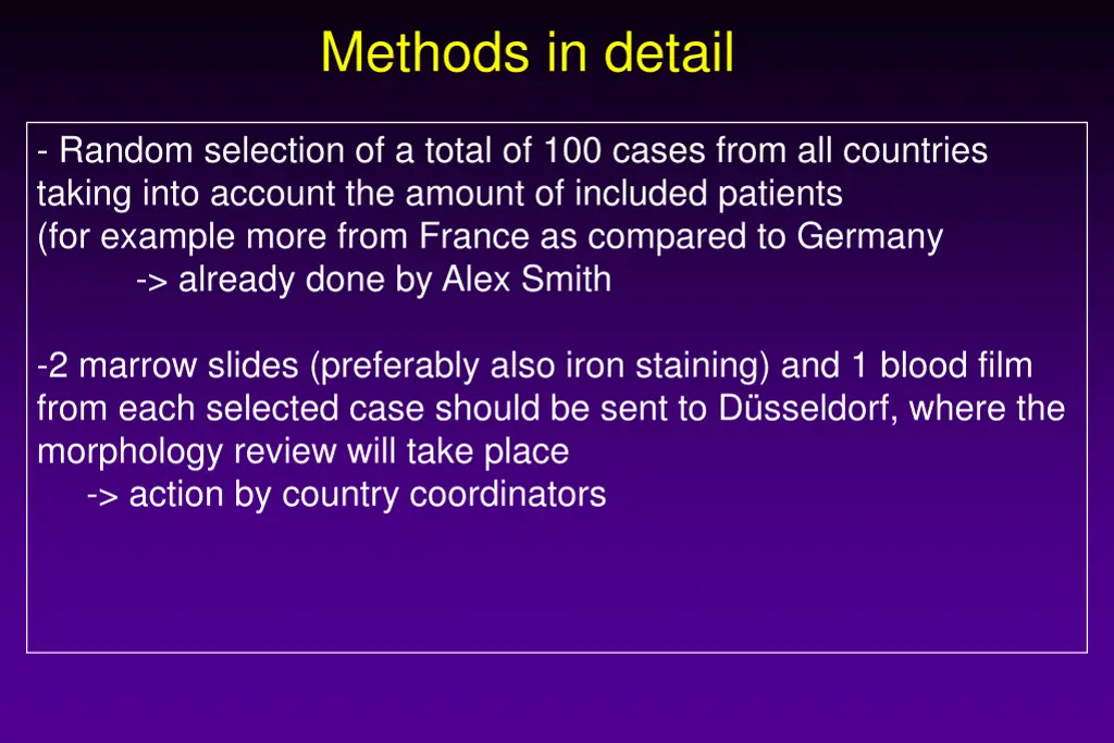 methods in detail