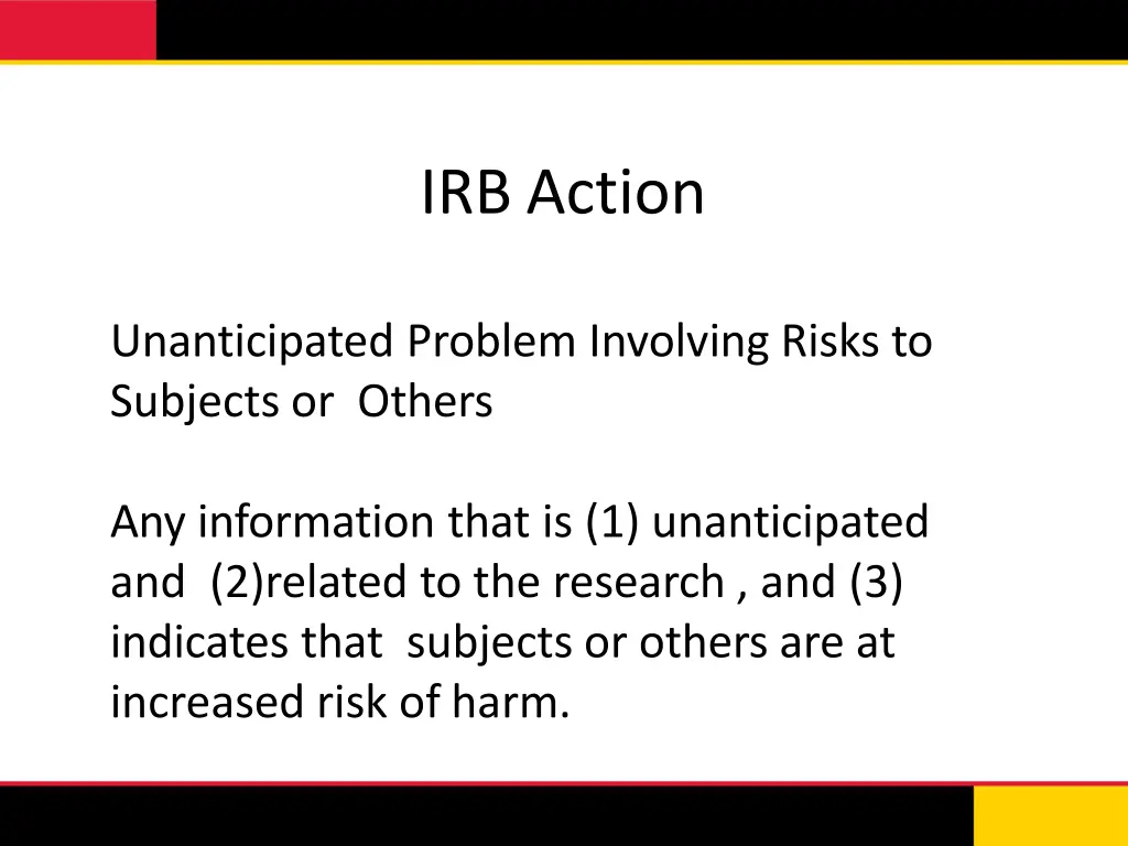 irb action 2