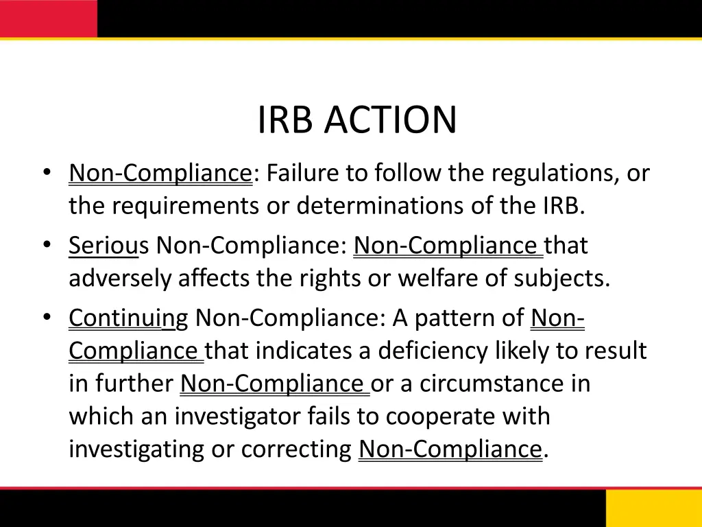 irb action 3