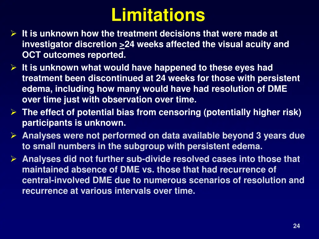limitations