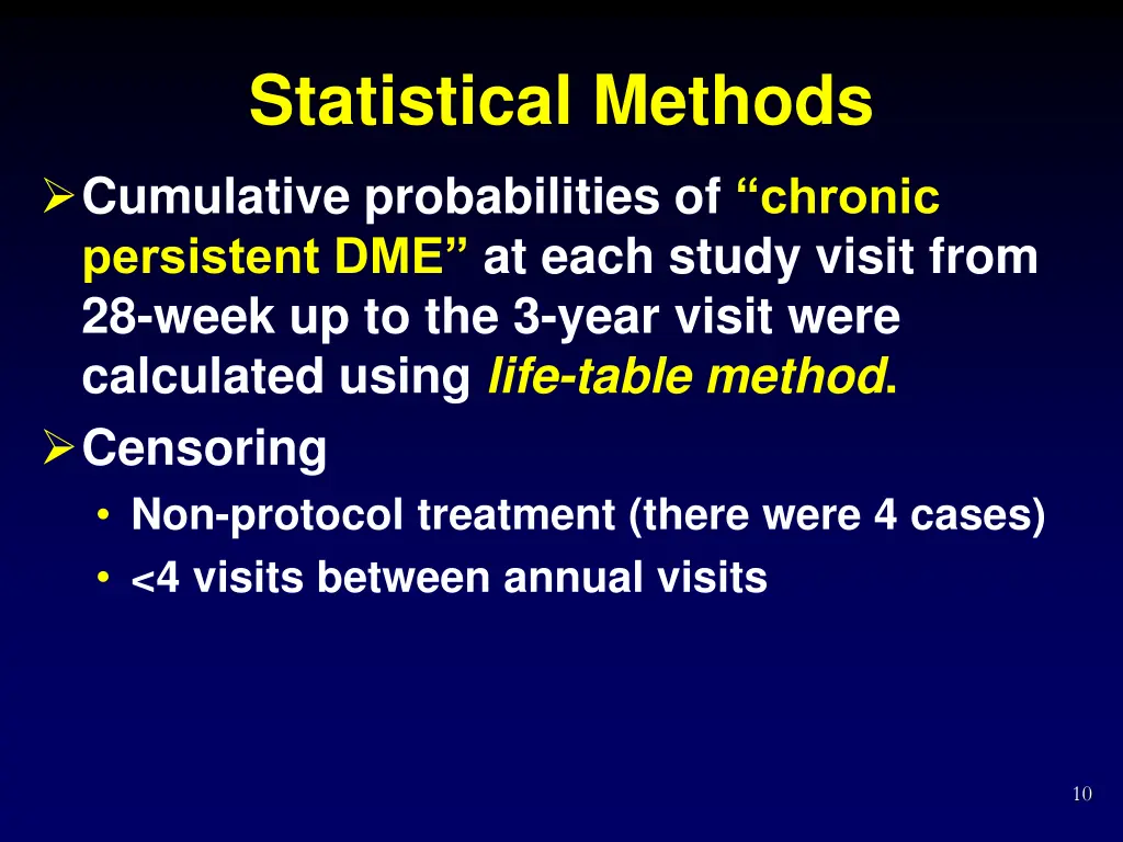 statistical methods