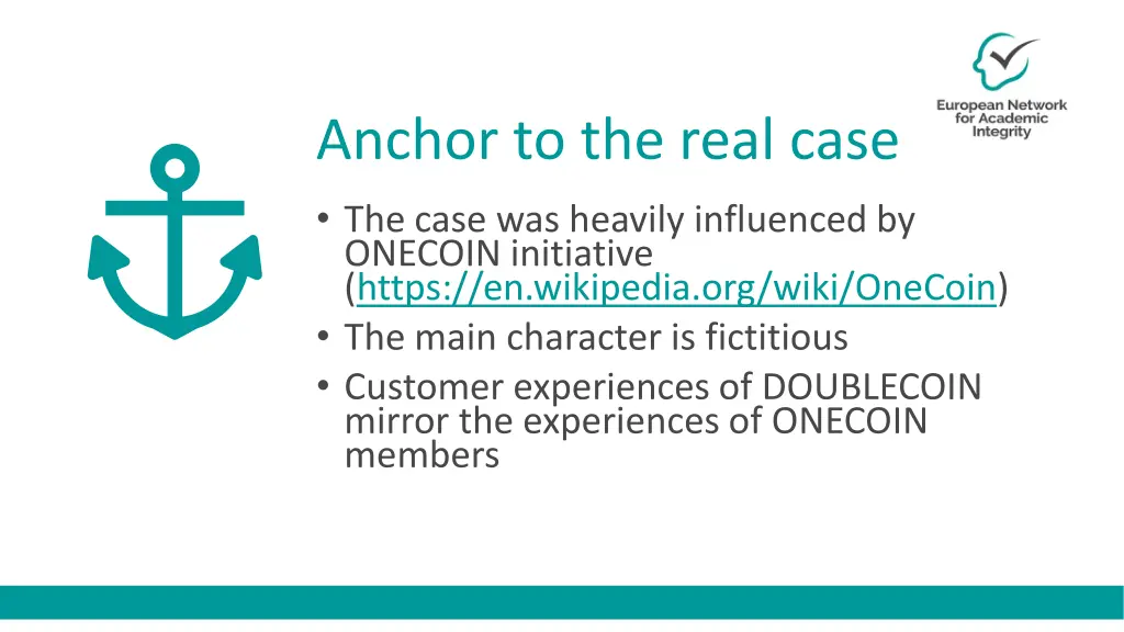 anchor to the real case