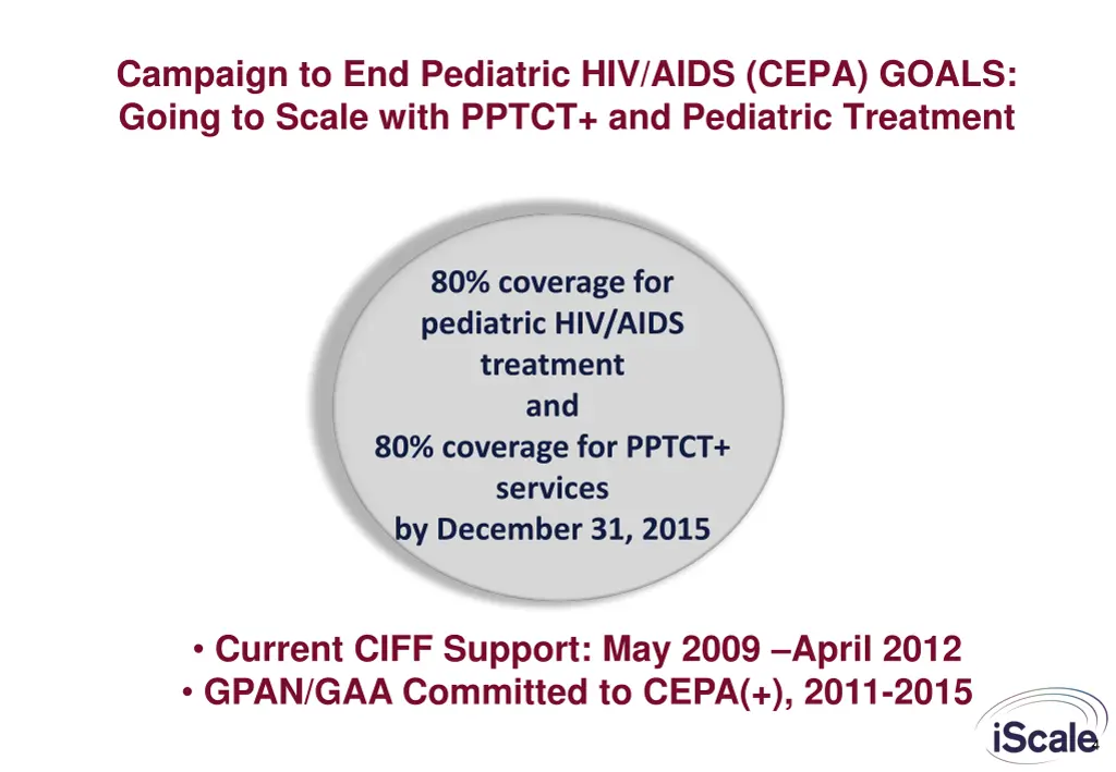 campaign to end pediatric hiv aids cepa goals