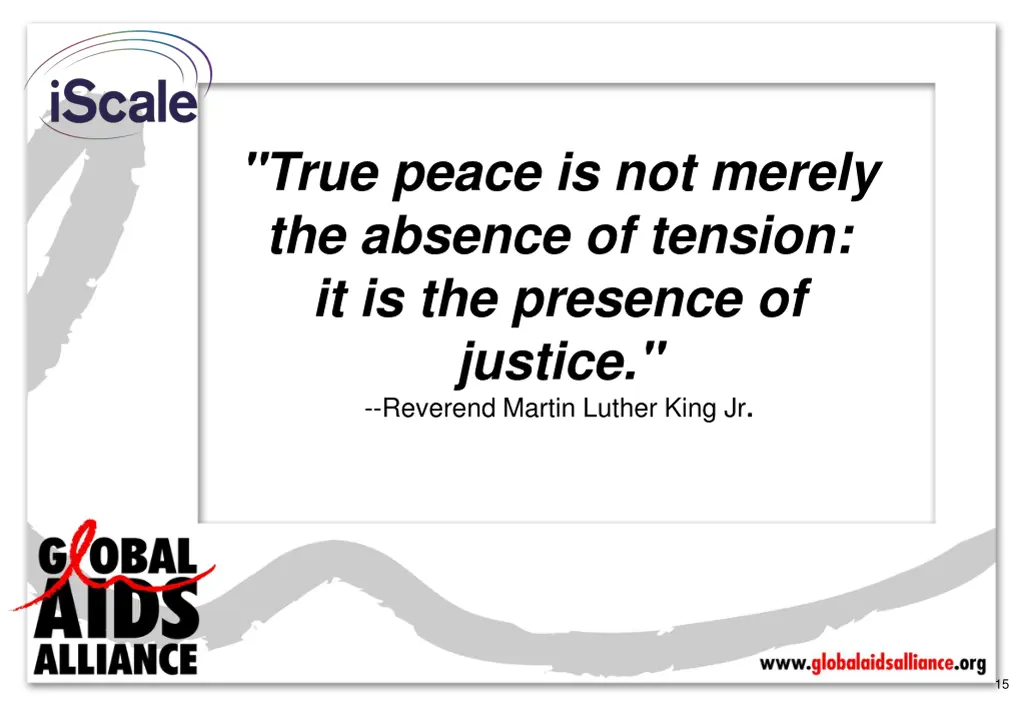 true peace is not merely the absence of tension