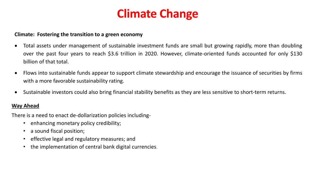 climate change