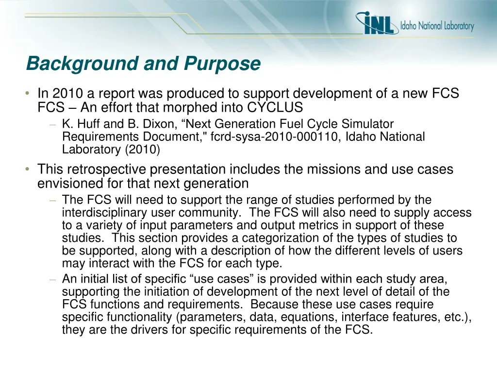 background and purpose