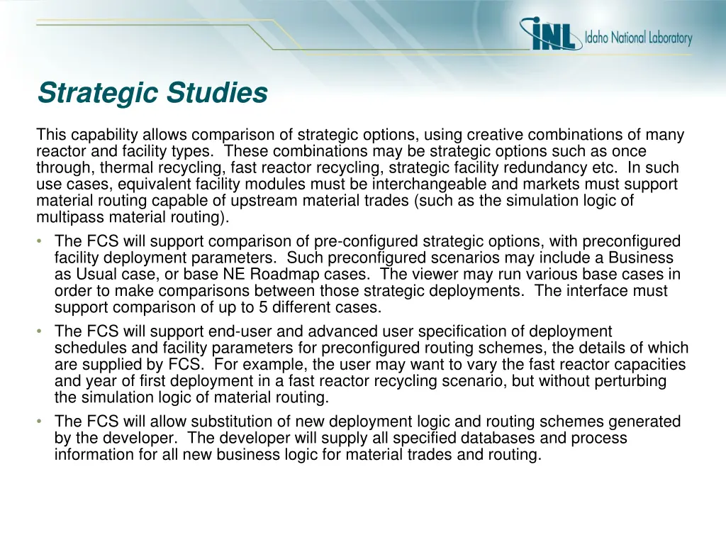 strategic studies
