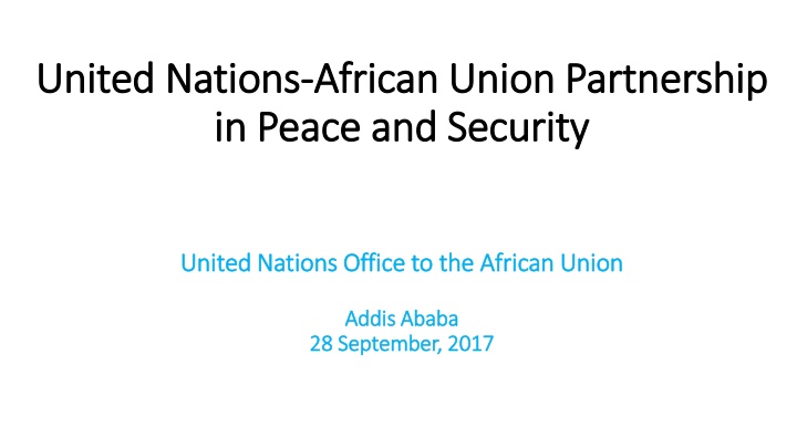 united nations united nations african union