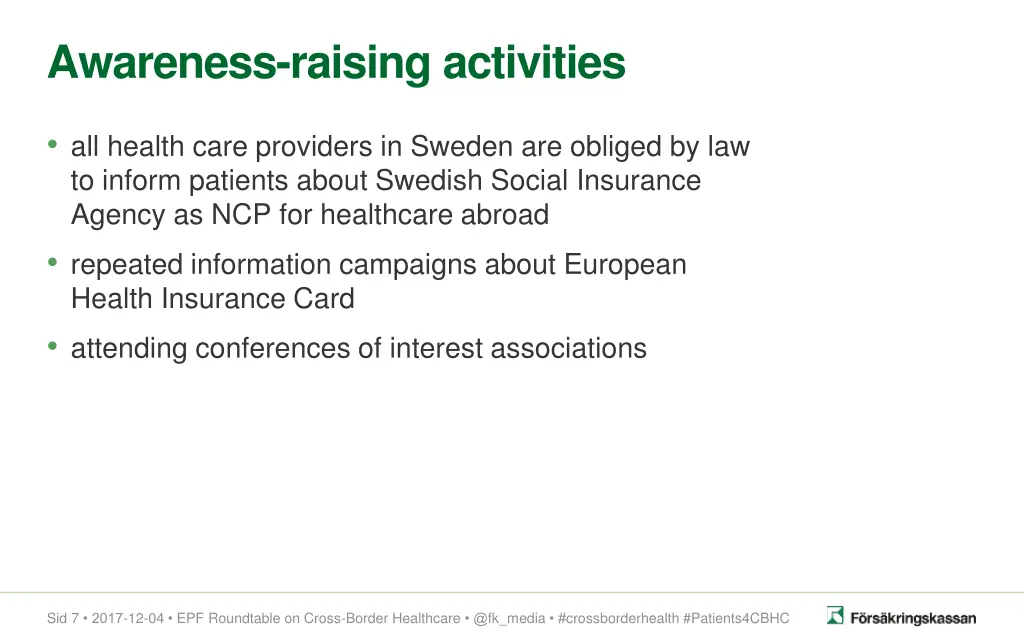 awareness raising activities