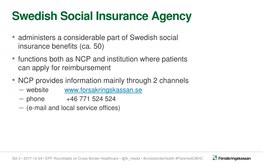 swedish social insurance agency