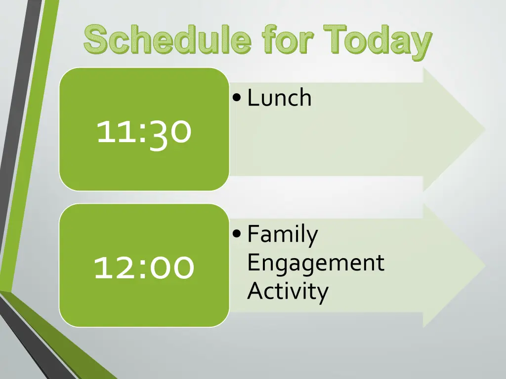 schedule for today