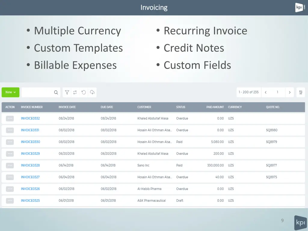 invoicing invoicing