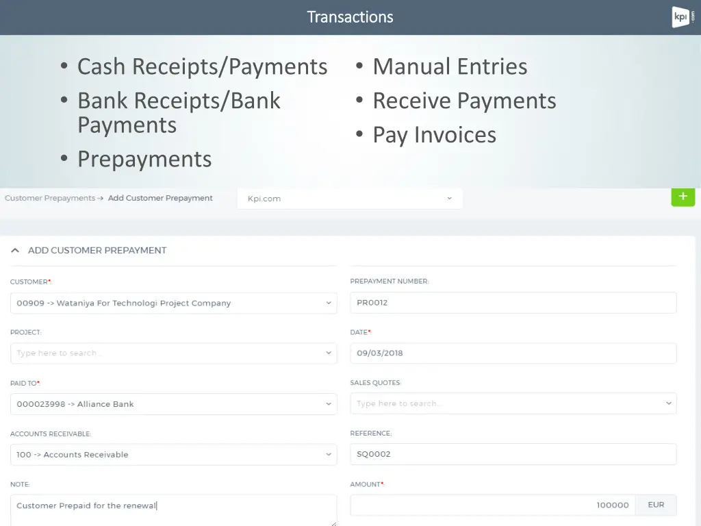 transactions transactions