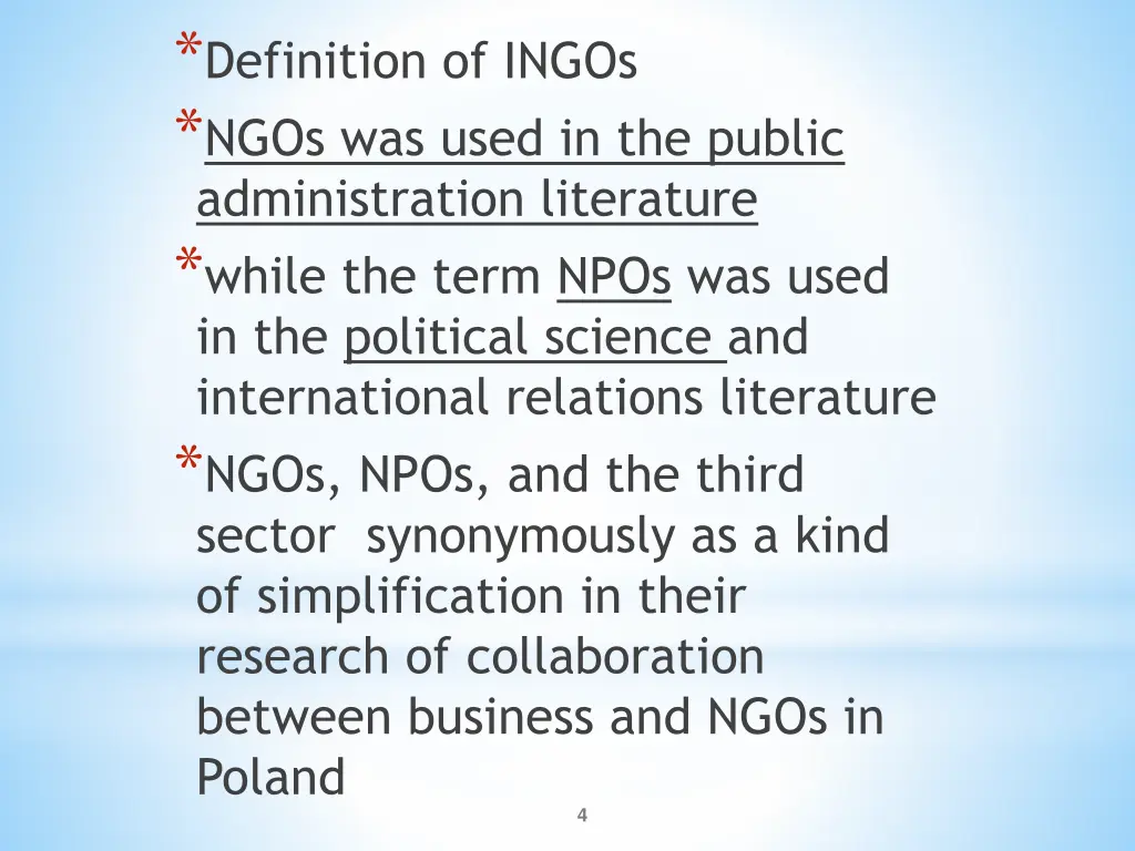 definition of ingos ngos was used in the public