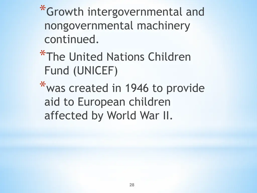 growth intergovernmental and nongovernmental