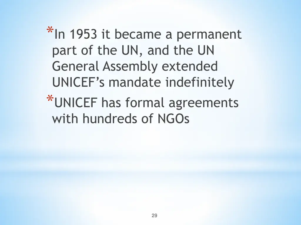 in 1953 it became a permanent part