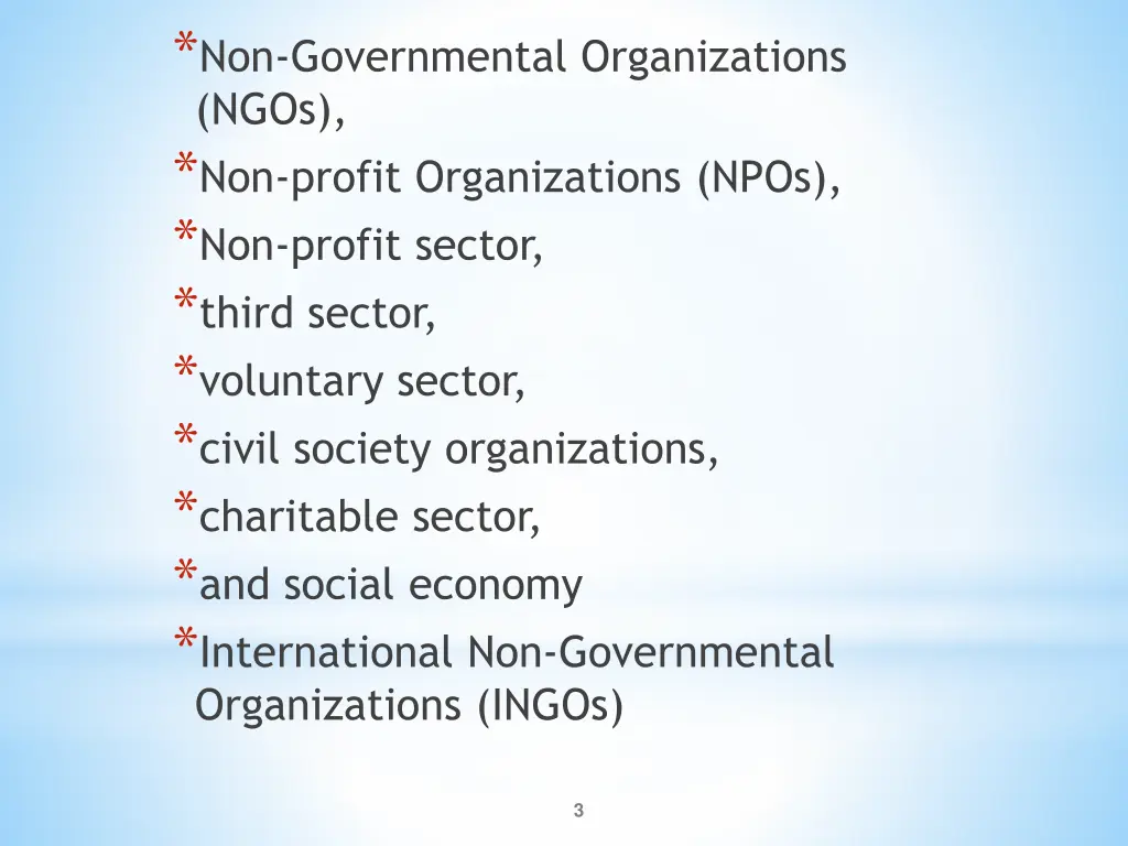non governmental organizations ngos non profit