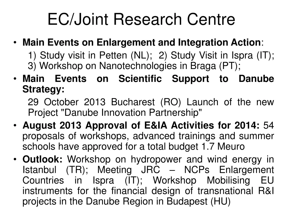 ec joint research centre