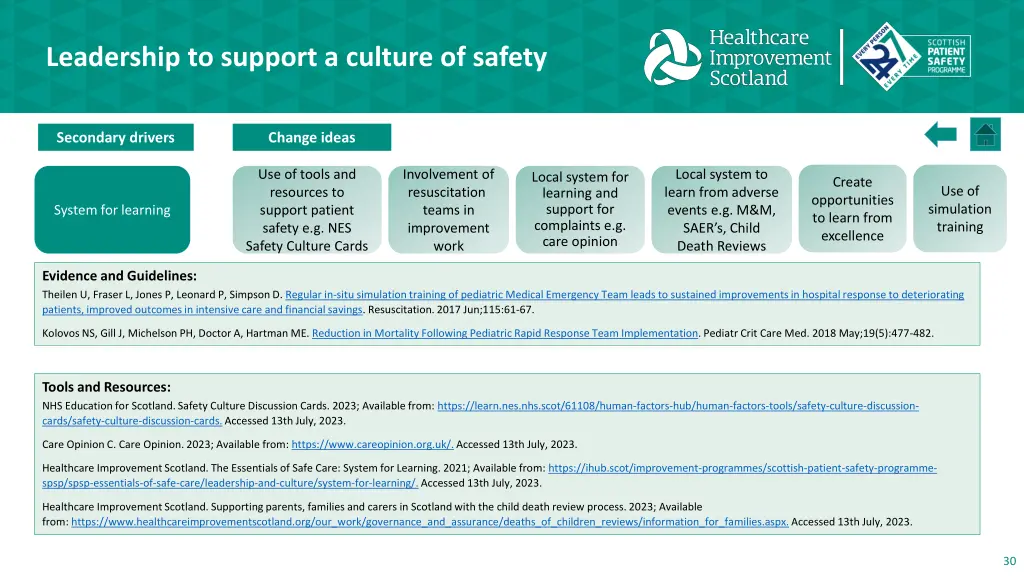 leadership to support a culture of safety 3
