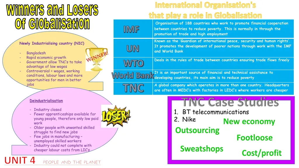 international organisation s that play a role