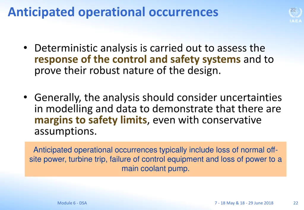 anticipated operational occurrences 1