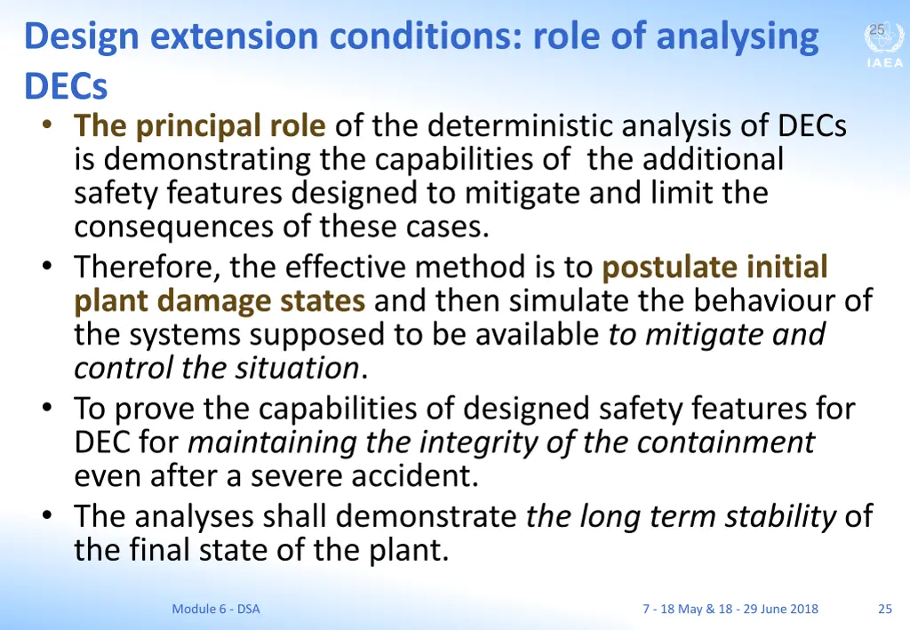design extension conditions role of analysing