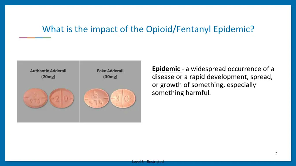 what is the impact of the opioid fentanyl epidemic