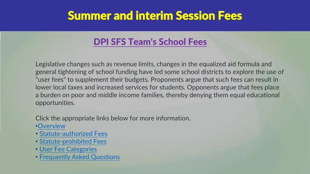 summer summer and interim session and interim