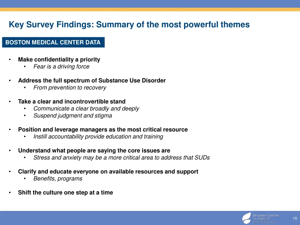 key survey findings summary of the most powerful