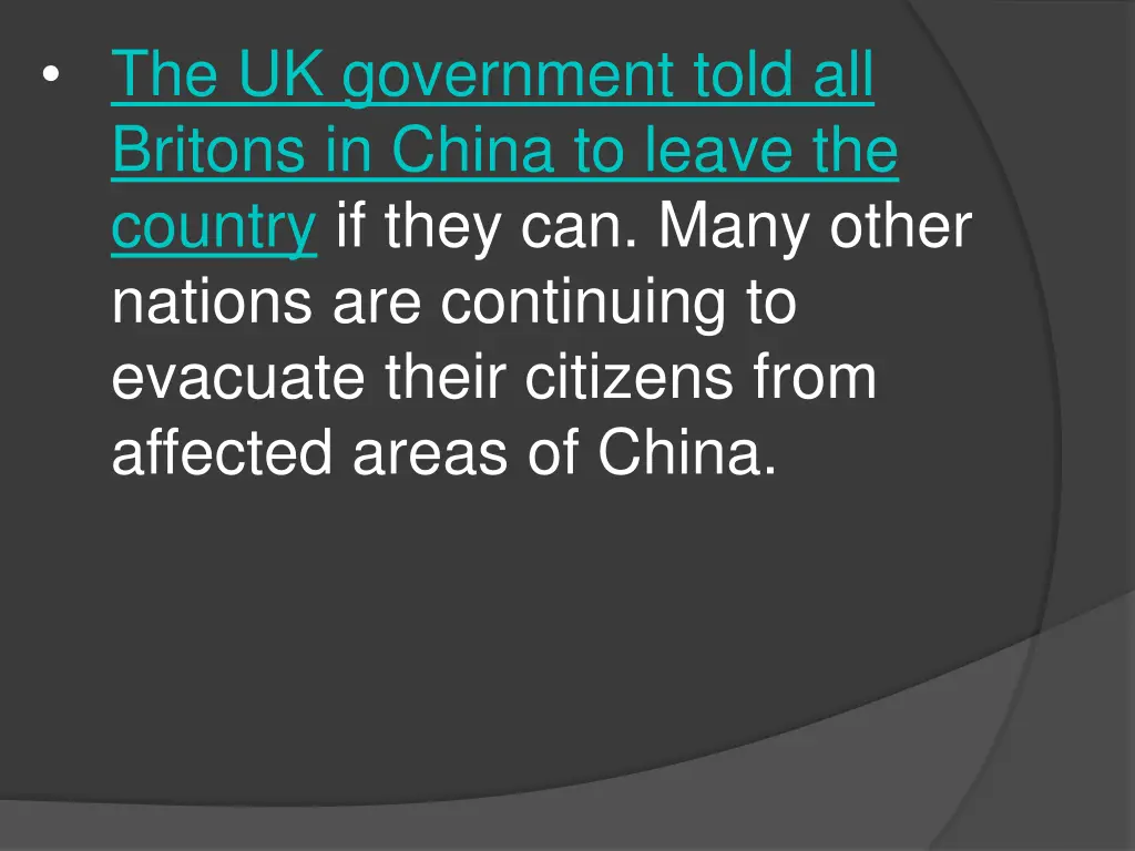 the uk government told all britons in china
