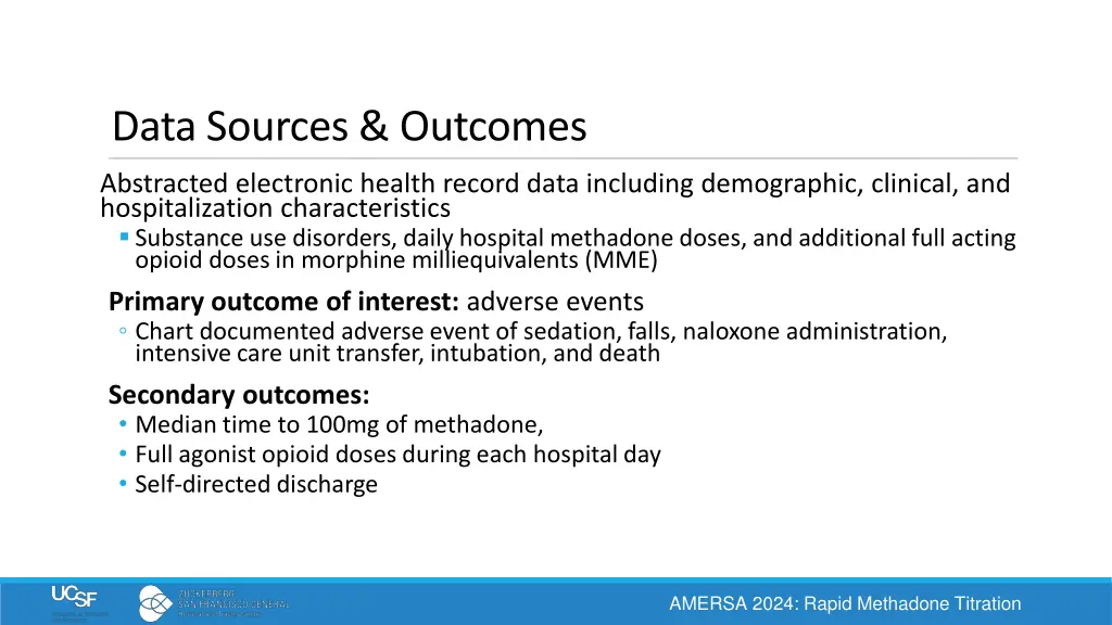 data sources outcomes