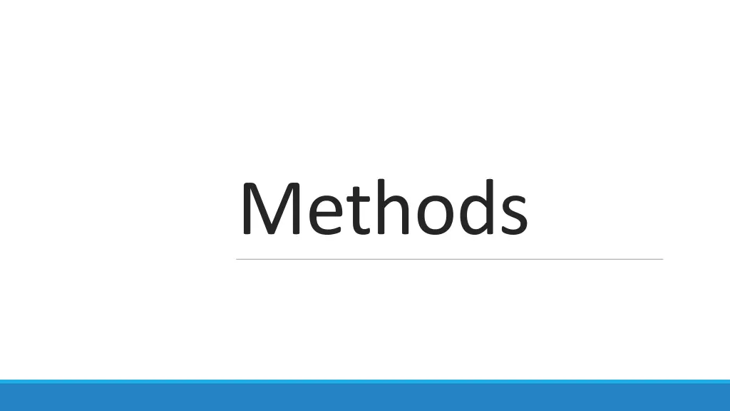 methods